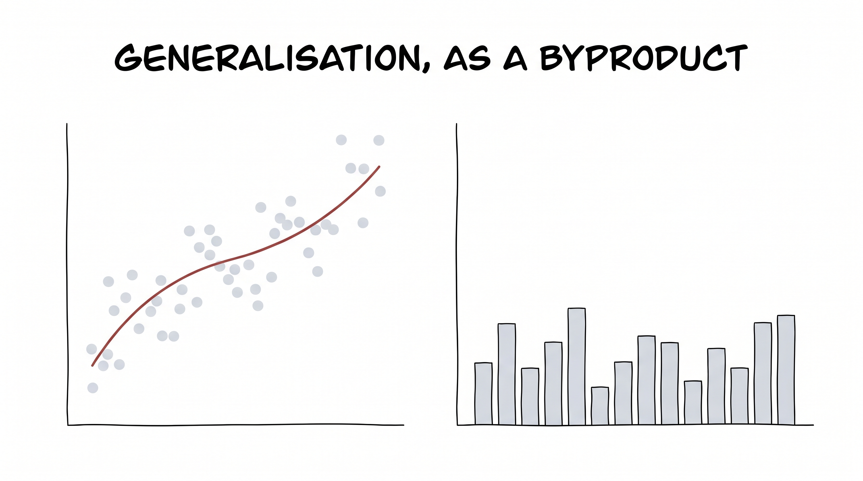 Generalisation as a byproduct of small weights