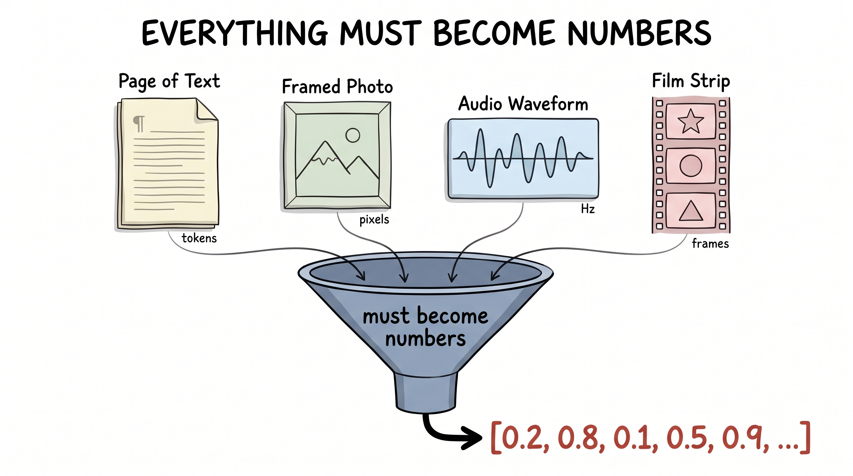 Every kind of media must first become numbers