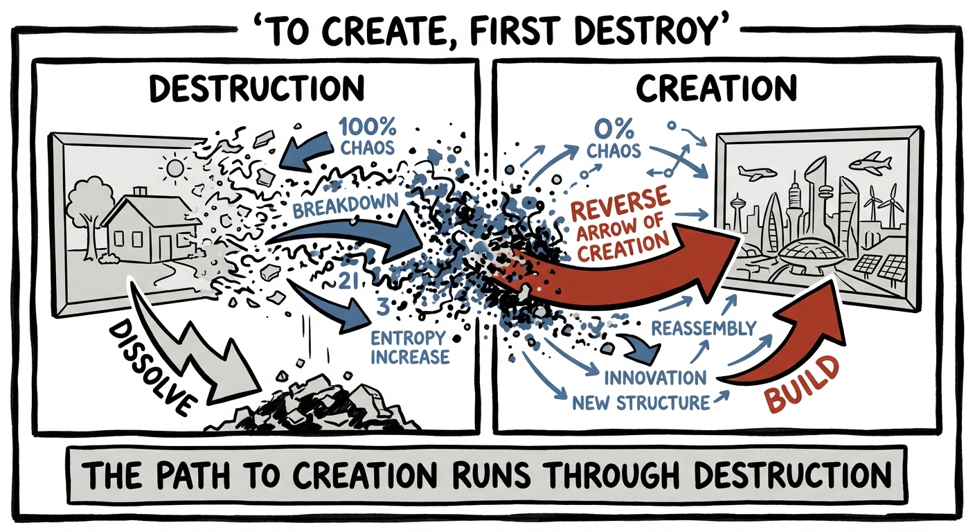 To create, first destroy