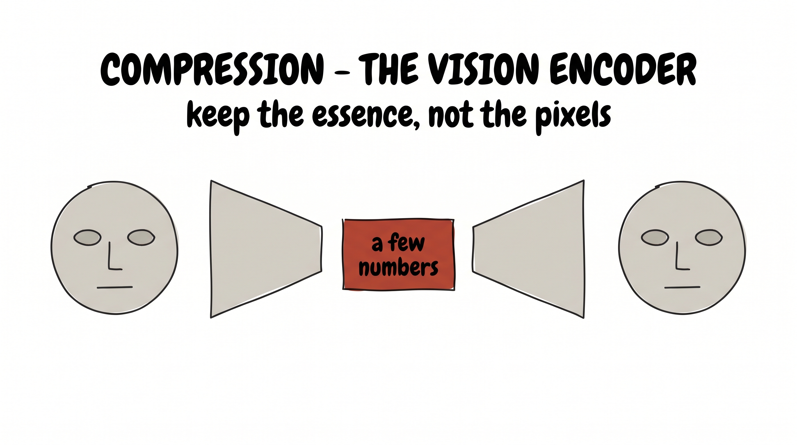 Compression — the vision encoder