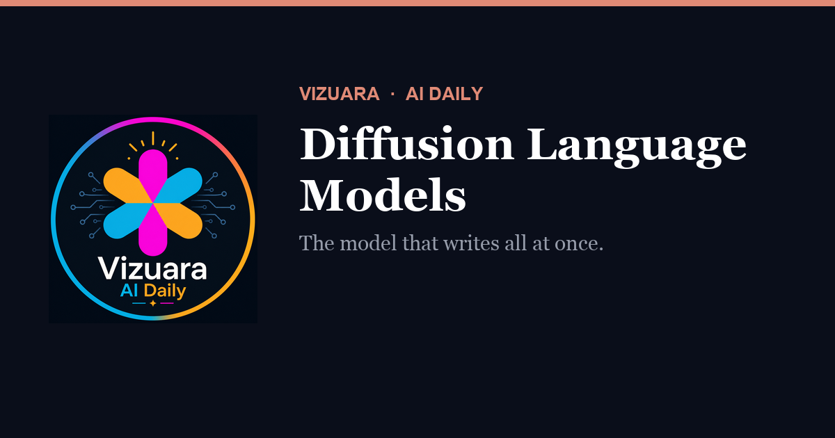Diffusion Language Models — A Visual Walkthrough